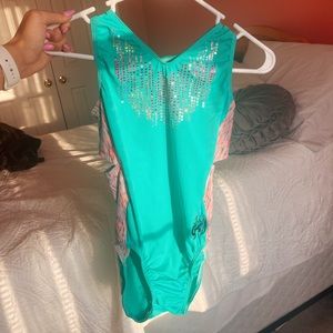 Aly GK Elite Seafoam Green Leotard